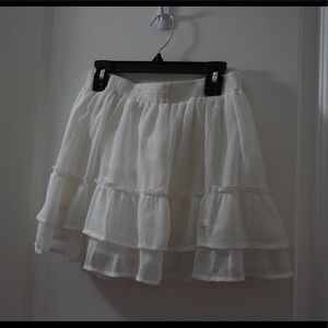 Abercrombie&Fitch white short skirt